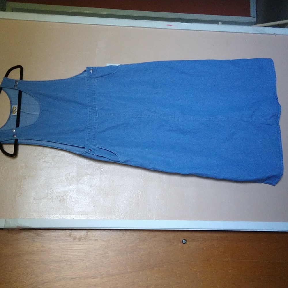 Torpedo international vintage denim  overall dress size Large